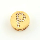 Dije Herraje Letra P 1.5gr / 1cm / Oro Amarillo 18K *