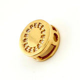 Dije Herraje Letra O 1.35gr / 1cm / Oro Amarillo 18K *