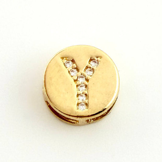 Dije Herraje Letra Y 1.55gr / 1cm / Oro Amarillo 18K