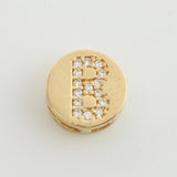 Dije Herraje Letra B 1.3gr / 1cm / Oro Amarillo 18K *