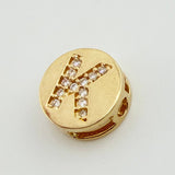 Dije Herraje Letra K 1.25gr / 1cm / Oro Amarillo 18K *