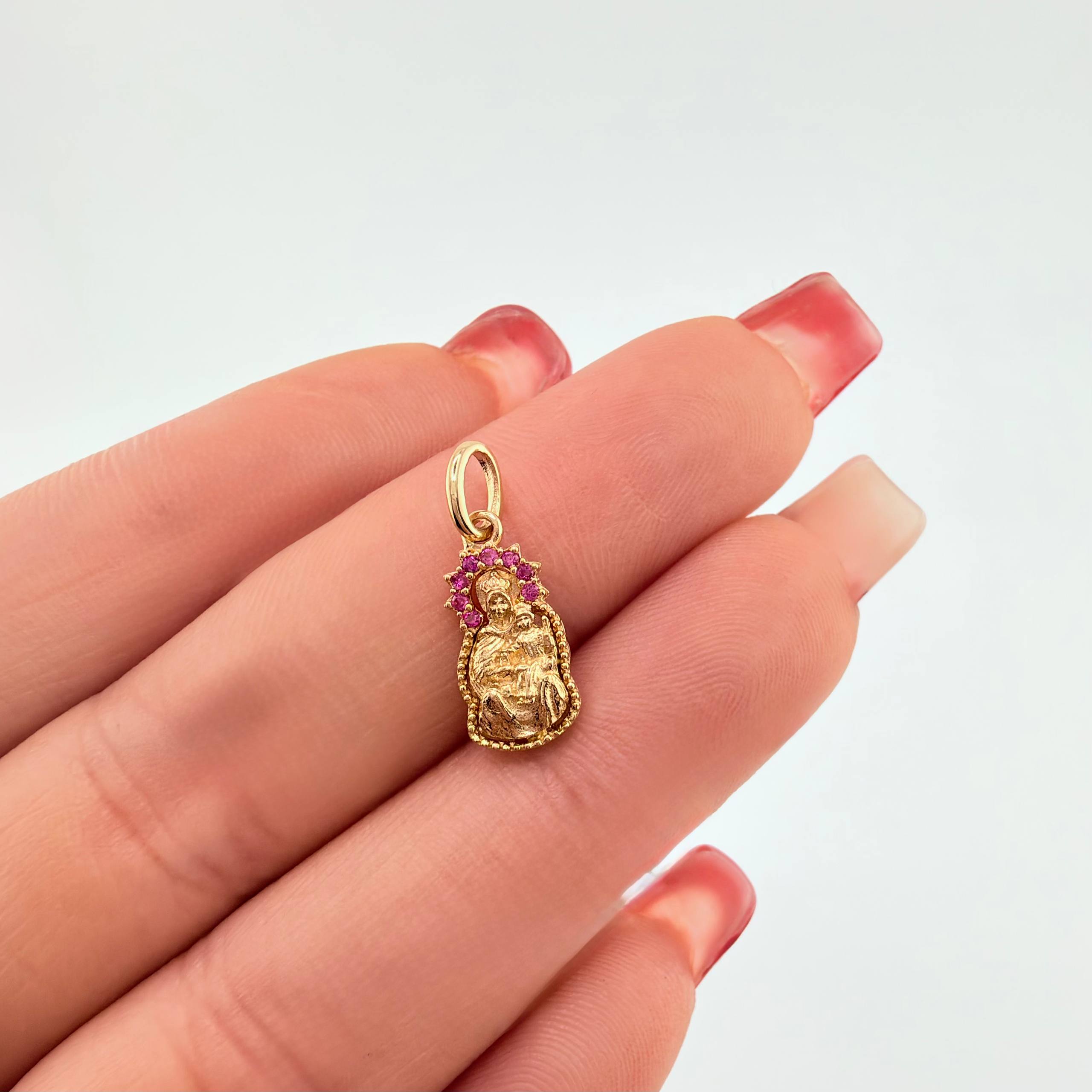 Dije Virgen Del Carmen 1.15gr / 1.8cm / Oro Amarillo 18K ©