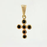 Dije Cruz Tupida 0.85gr / 2cm / Oro Amarillo 18K ©