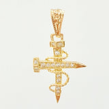 Dije Cruz Clavo 0.95gr / 2.5cm / Oro Amarillo 18K *