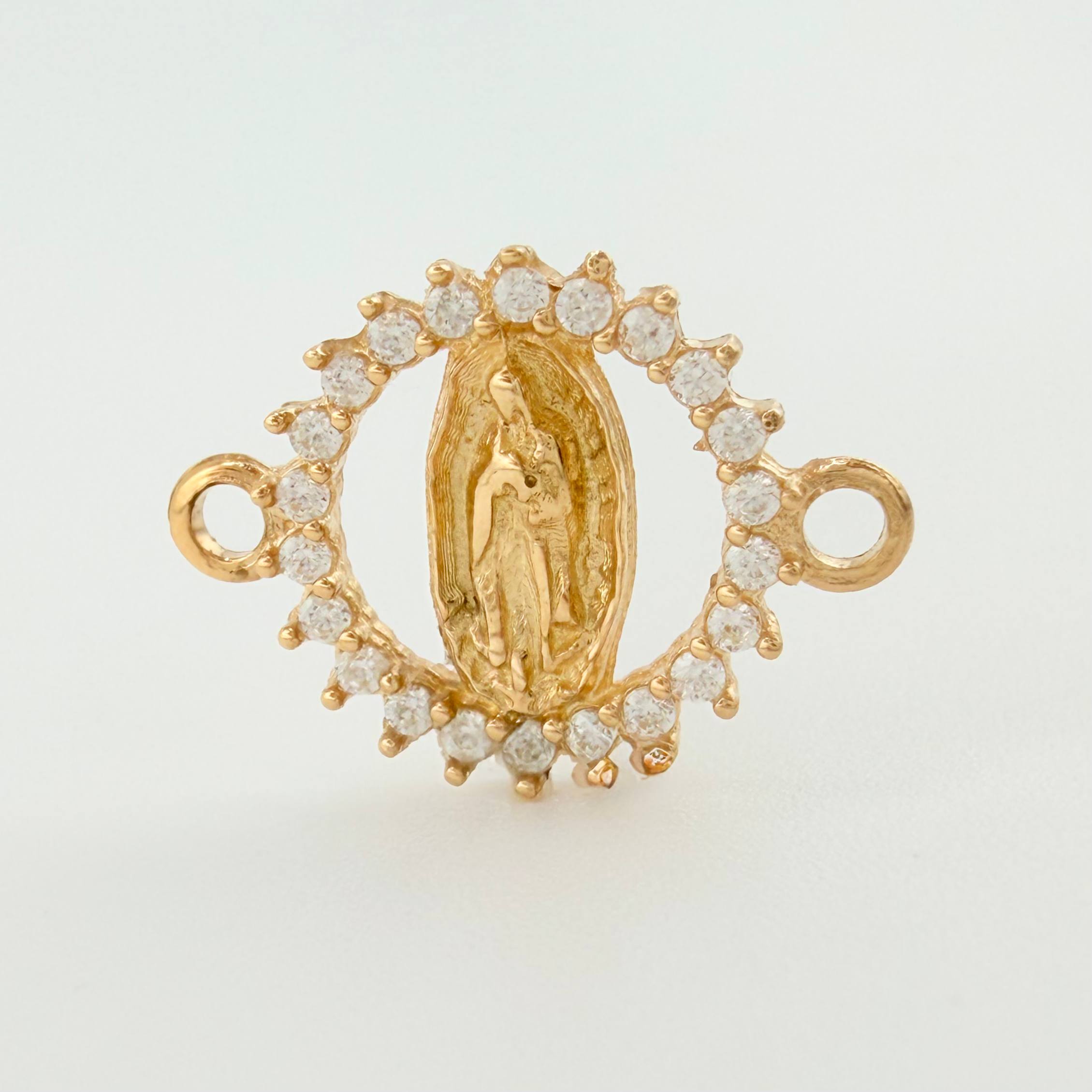 Herraje Virgen Guadalupe 0.7gr / 1.5cm / Oro Amarillo 18K