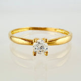 Anillo Solitario 1.05gr / T6 3/4 / Oro Amarillo 18K
