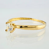 Anillo Solitario 1.05gr / T6 3/4 / Oro Amarillo 18K