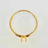 Anillo Solitario 1.05gr / T6 3/4 / Oro Amarillo 18K