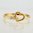Anillo Corazón 1.1gr / T7 3/4 / Oro Amarillo 18K