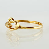 Anillo Corazón 1.1gr / T7 3/4 / Oro Amarillo 18K