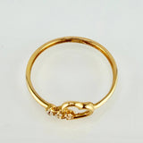 Anillo Corazón 1.1gr / T7 3/4 / Oro Amarillo 18K