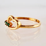 Anillo Corazón 1.1gr / T5 1/2 / Oro Amarillo 18K
