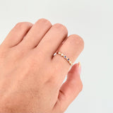 Anillo Línea Ojos 1.05gr / T6 1/2 / Oro Amarillo 18K