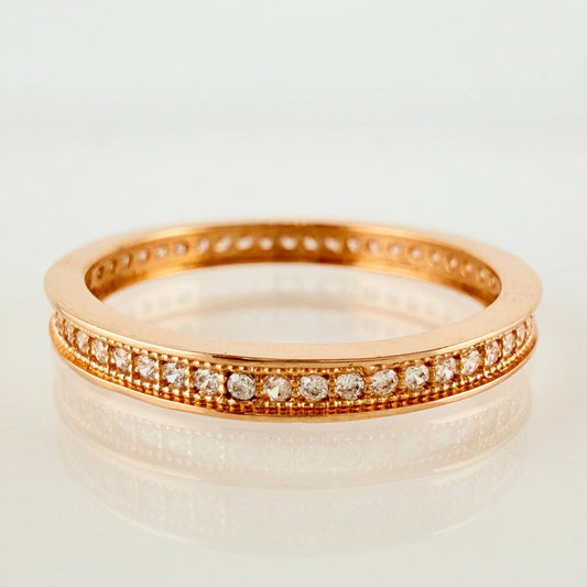 Anillo Churumbela Tupido 1.85gr / T6 3/4 / Oro Rosa 18K