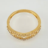 Anillo Corazones 2.45gr / T7 1/2 / Oro Amarillo 18K