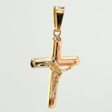 Dije Cruz Cristo 5.5gr / 5.5cm / Tres Oros 18K ©
