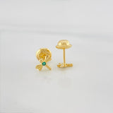 Topos Libelula 0.65 g / 6.3 mm Oro Amarillo 18K