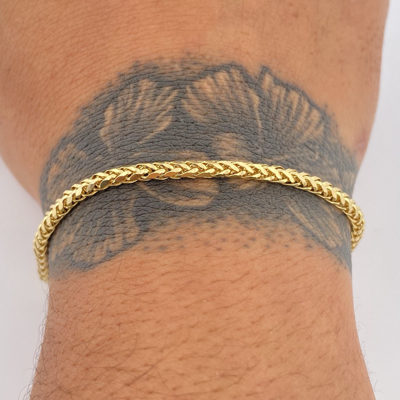 Pulso Franco 2.9gr / 20.5cm / Oro Amarillo +3 14K Italy $