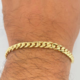 Pulso Cubana 6.1gr / 20.6cm / Oro Amarillo +1 14K Italy $
