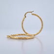Candongas Sami 1.75gr / 2.8cm / Punteadas Oro Amarillo 18K &