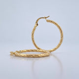 Candongas Sami 1.75gr / 2.8cm / Punteadas Oro Amarillo 18K &