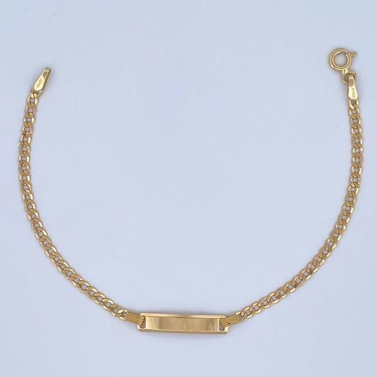 Pulso Cubano 1.7gr / 16cm / +1 Oro 18K &