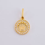 Dije Corona Circular 0.75 g / 1,8 cm Oro Amarillo 18K