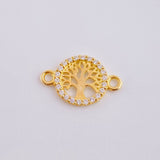 Herraje Arbol De La Vida 0.6 g / 1,5 cm Oro Amarillo 18K