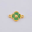 Herraje Trebol Central 0.7 g / 1,3 cm Oro Amarillo 18K