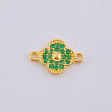 Herraje Trebol Central 0.7 g / 1,3 cm Oro Amarillo 18K