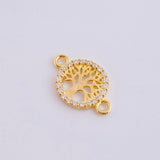 Herraje Arbol De La Vida 0.6 g / 1,5 cm Oro Amarillo 18K