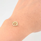 Herraje Arbol De La Vida 0.6 g / 1,5 cm Oro Amarillo 18K