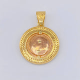 Dije Corona Circular 7.45 g / 3,8 cm Tres Oros 18K