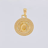 Dije Medalla Letra O 4.8 g / 3 cm Oro Amarillo 18K