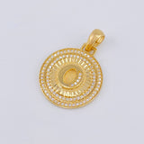 Dije Medalla Letra O 4.8 g / 3 cm Oro Amarillo 18K