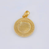 Dije Medalla Letra O 4.8 g / 3 cm Oro Amarillo 18K