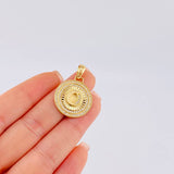 Dije Medalla Letra O 4.8 g / 3 cm Oro Amarillo 18K