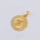 Dije Medalla Letra H 4.8g / 3.1cm Oro Amarillo 18K