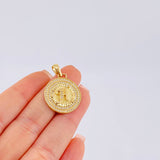 Dije Medalla Letra H 4.8g / 3.1cm Oro Amarillo 18K