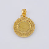 Dije Medalla Letra E 4.8g / 3.1cm Oro Amarillo 18K