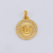 Dije Medalla Letra V 4.8g / 3.1cm Oro Amarillo 18K