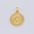 Dije Medalla Letra C 4.6g / 3.1cm Oro Amarillo 18K