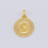 Dije Medalla Letra C 4.6g / 3.1cm Oro Amarillo 18K