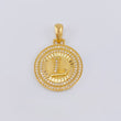 Dije Medalla Letra L 4.35 g / 3 cm Oro Amarillo 18K