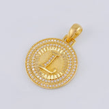 Dije Medalla Letra L 4.65g / 3.1cm Oro Amarillo 18K