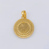 Dije Medalla Letra L 4.75g / 3.1cm Oro Amarillo 18K