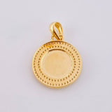 Dije Medalla Letra D 4.3g / 3.1cm Oro Amarillo 18K