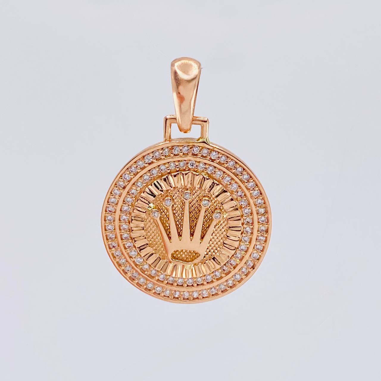 Dije Corona Circular 4.3 g / 3,3 cm Oro Rosa 18K