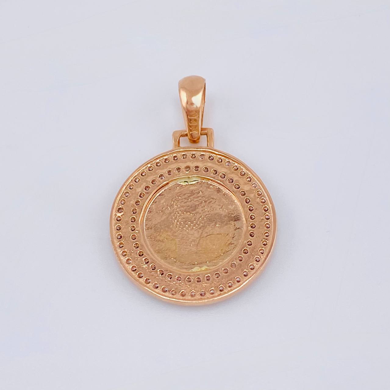 Dije Corona Circular 4.3 g / 3,3 cm Oro Rosa 18K