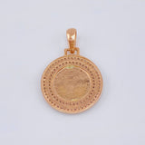 Dije Corona Circular 4.3 g / 3,3 cm Oro Rosa 18K